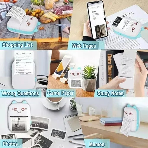 🖨️ Mini Impresora Portátil Térmica – Bluetooth & USB