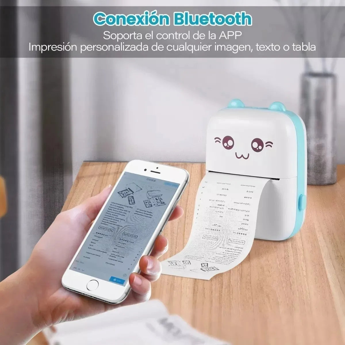 🖨️ Mini Impresora Portátil Térmica – Bluetooth & USB